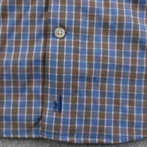 Johnnie-O Prep-Formance Hemd Herren Medium kariert Newland Laguna blau Knopfleiste - Bild 5 von 18