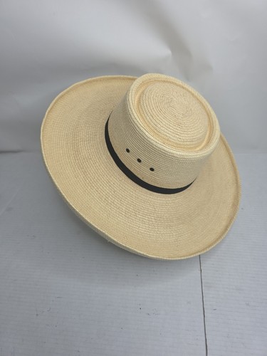 Sombrero Sunbody Hecho a Mano de Hojas de Palma Guatemaltecas Sombrero para el Sol 7 1/2 ¡Súper Bonito! - Imagen 3 de 10