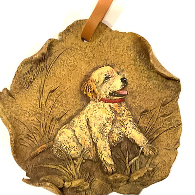 Jane Shull Beasley Big Sky Carvers Golden Retrievor Ornament Signed