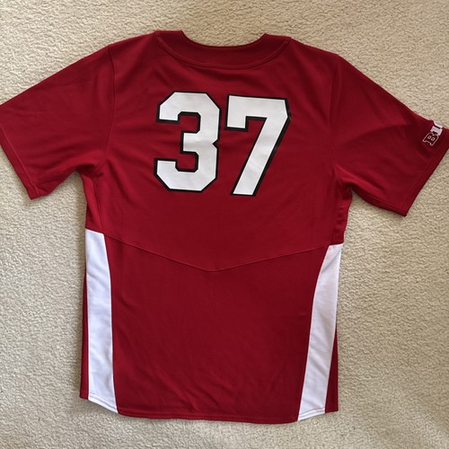 Nebraska Cornhuskers Adidas Baseball Jersey Shirt XL Player ID #37 - Picture 5 of 11