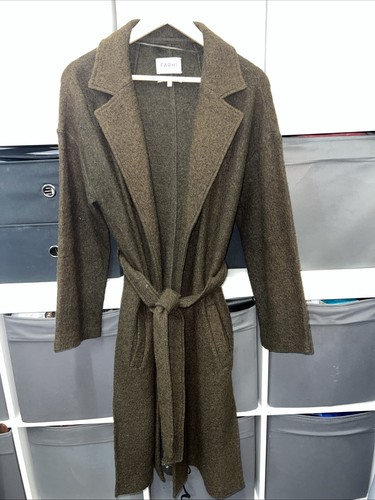 Vintage Nicole Farhi Main Line Long Wool Over Coat Size 10 Small