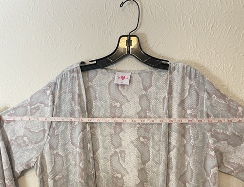 Buddy Love Women’s Long Western Duster Open Face Size M/L Sheer - Picture 2 of 9