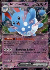 2026 Near Mint Pokemon Azumarill ex 084/217 Holo Double Rare ASC