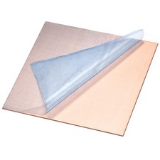 Copper Sheet, Metal Copper Plates 3.9" Length x 3.9" Width x 0.04" Thick 2pcs