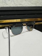 Ray-Ban RB3016 Clubmaster Sunglasses Black Frame with Neutral Gray Lenses--