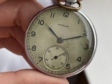 Vintage Pocket Watch Molnija Mechanical 15 jewels 1949 USSR
