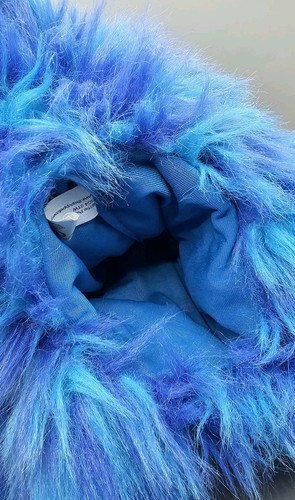 The Puppet Company Funky Monkey Puppet Large Purple / Green faux fur & Blue Nose - Picture 11 of 13