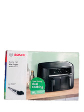 Bosch Series 4 Air Fryer MAFD440B0G 9L Digital Double Drawer– Brand New RRP £170