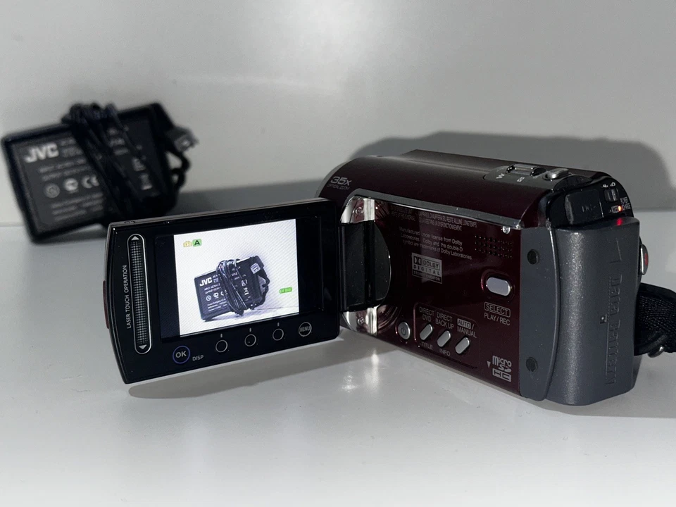 JVC Everio GZ-MG330REK Handheld High Definition HDD Camcorder & charger - Tested - Image 2 of 4
