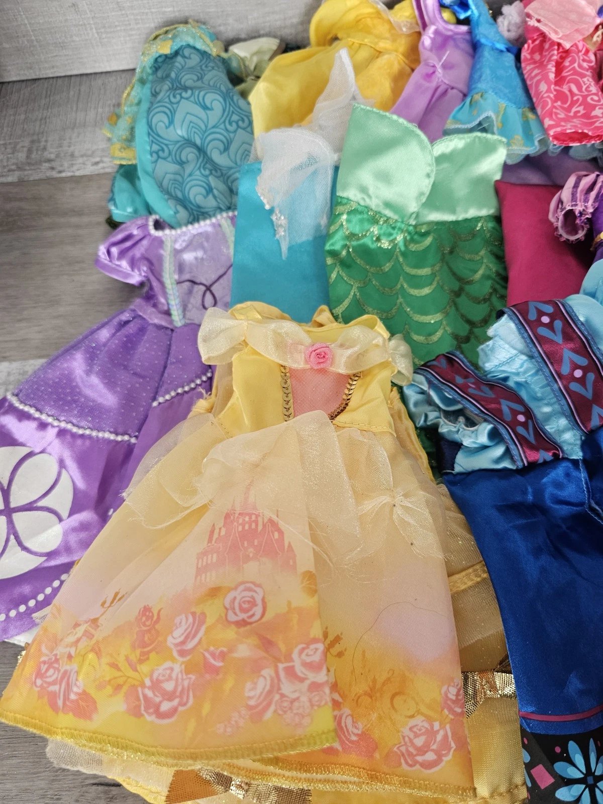  lot disney princess doll dresses gowns 