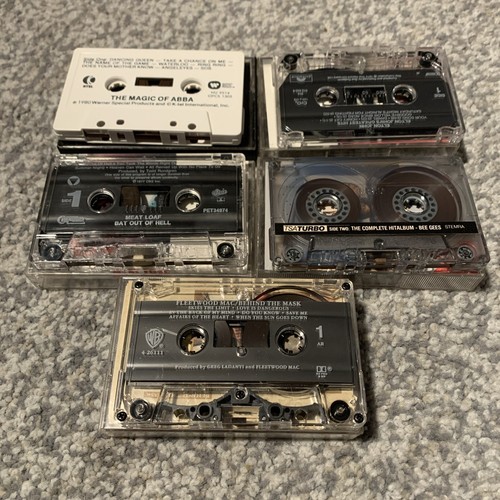 Lot Of 5 Music Cassette Tapes Elton John Abba Bee Gees Meat Loaf (UNTESTED) - Picture 4 of 10