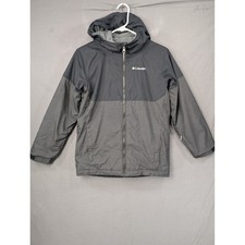 Columbia Boys Grey Omni-Heat Hooded Winter Ski Jacket Size M 10/12