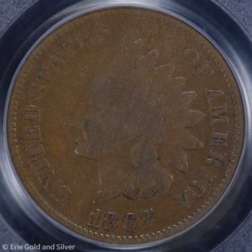 1867 1c Indian Head Cent PCGS G 06 | RPD FS-302 S-4 - Picture 3 of 4