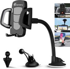 Car Phone Mount 3-in-1 Dash Windshield Vent Holder for iPhone 16 15 14 Samsung