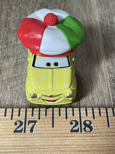 Disney Pixar Cars Metal Luigi Holiday Winter Time with Hat - Picture 1 of 5