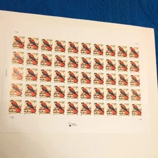#3031 American Kestrel 1999 1¢ sheet of 50 self adhesive 