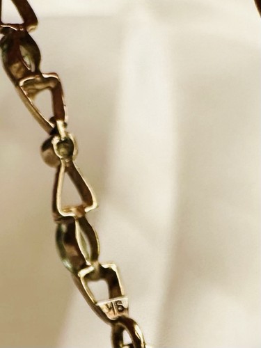 9ct Yellow Gold Peridot Bracelet - Picture 4 of 5
