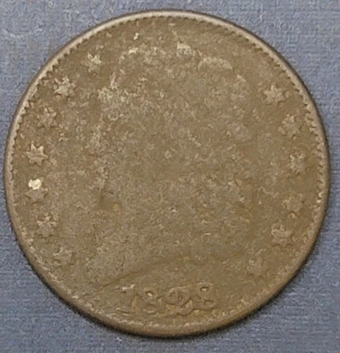 Photo of a 1828-P Half Cent from an eBay listing that sold on Jul 16, 2026