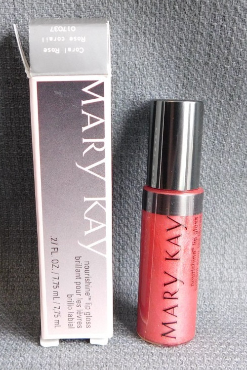 Mary Kay Nourishine Lip Gloss 017037Coral Rose NIB #360