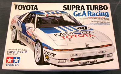 1988 TAMIYA 1:24 PLASTIC MODEL MINOLTA TOYOTA SUPRA TURBO Gr.A