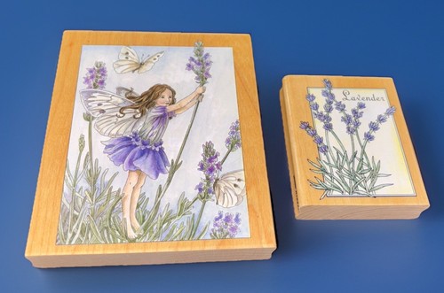 Francobolli Happen Inc 90021 Lavanda Fiore Fata e Lavanda Timbri in Gomma - Foto 1 di 12