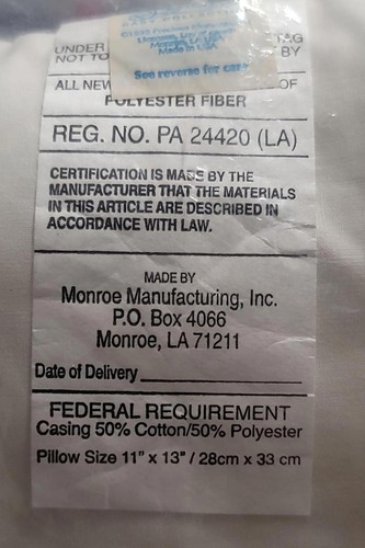 Vintage Precious Moments Baby Pillow, 1999 Birth Certificate Keepsake, New - USA - Picture 6 of 7