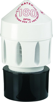 39221 72 Stack DFU Capacity Straight ABS Schedule 40 Adapter Air Admittance Valv