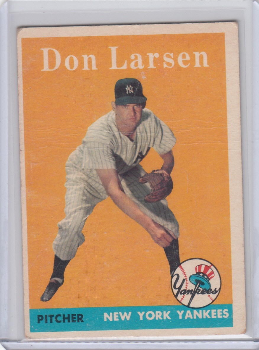 1958 Topps Baseball Card #161 Don Larsen New York Yankees - VG+