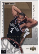 2002-03 Upper Deck Honor Roll Carlos Boozer Rookie Card RC #123 /1999 Cavaliers. rookie card picture