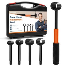Door Hinge Adjustment Tool Kit, 4 in 1 Hinge Gap Adjusting Wrench Set for Res...