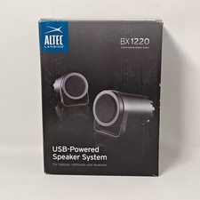 Altec Lansing BX1220 USB Powered Desktop Laptop Speaker System USB Black New