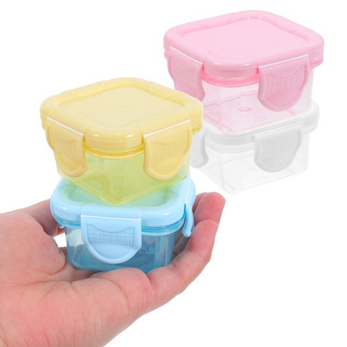 4 Pcs Portable Freezer Box Baby Soy Sauce Bowls Containers for Lunch Dipping - Picture 11 of 12
