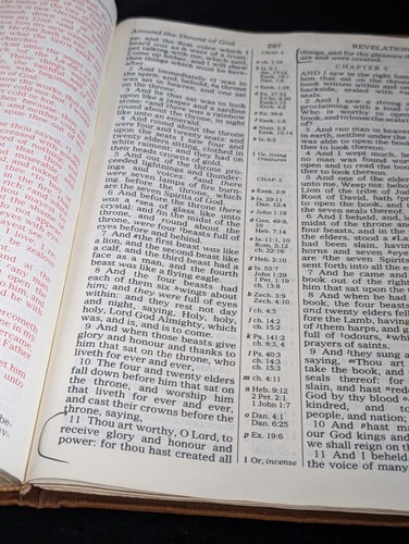 Vintage Heilige Bibel KJV Referenzausgabe Nelson braun Echtleder 1972 - Bild 14 von 20