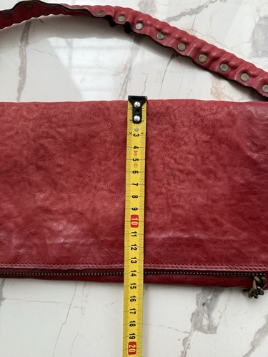 Vintage AirStep A.S.98 Leather Red Shoulder Bag Rare - Picture 13 of 14