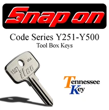 Snap-On Tool Box Keys / Toolbox keys / Snap On Code Series Y251 - Y500