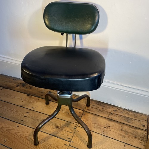 Vintage Evertaut Chair Factory Office Seat Swivel Chair Machinists Chair - Picture 2 of 24