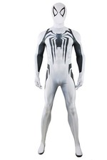 White Spider-man Anti-Venom Jumpsuit Cosplay Adult kids Suit Costume Halloween
