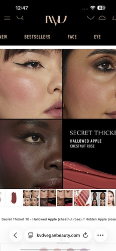 KVD Beauty Good Apple Blush Balm Duo ~ 10 Secret Thicket (Hidden/Hallowed Apple) - Picture 4 of 8