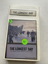 The Longest Day VHS Parts 1 Magnetic Video First Release War