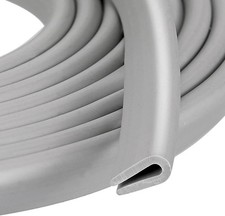 Rubber U Channel Edge Trim, Door Seal Strip, Fits Edge up to 1/16 Inch 1. 6mm 