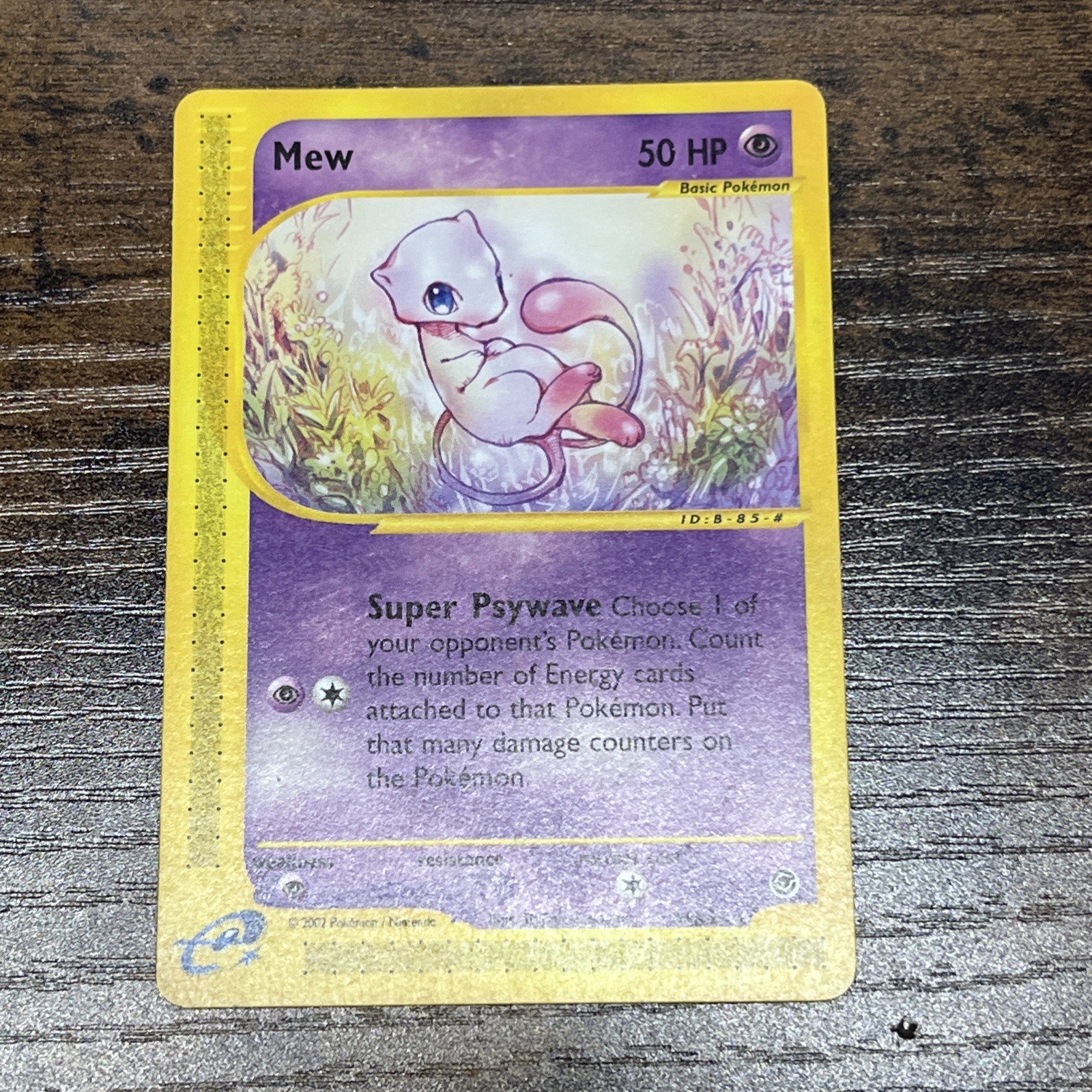 Pokémon Mew TCG Regular Card 55/165 Expedition Base Set E-reader Vintage 2002