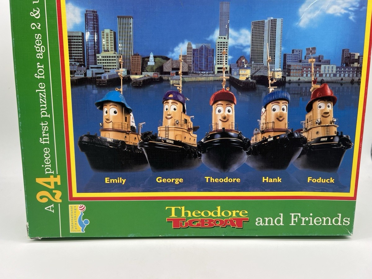 Vintage 1989 Theodore the Tugboat Floor Puzzle 2 ft. x 3 ft. RARE