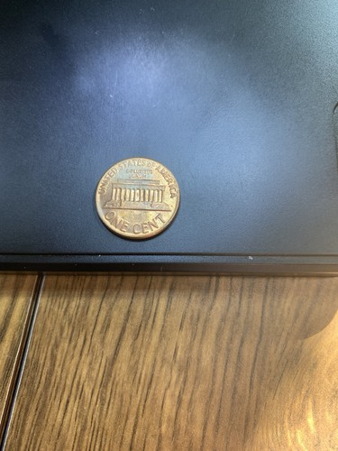 1970 Triple Error Lincoln Cent / Floating Roof / Off-Center / no FG. - Bild 3 von 4