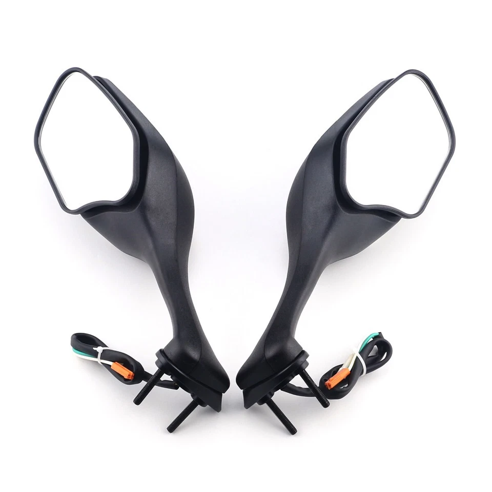 Espejos retrovisores negros intermitente para Honda CBR1000RR CBR1000 RR 2008-2016 Foto 4 de 4