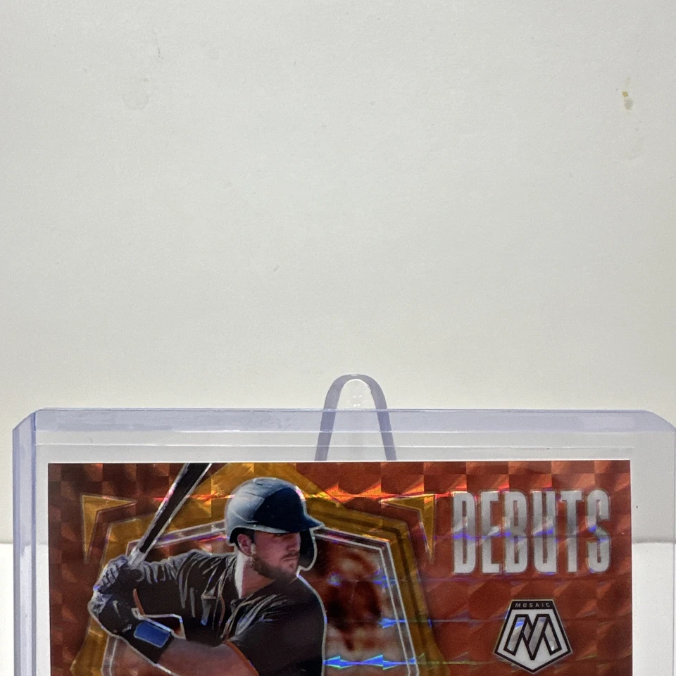 2021 Panini Mosaic Joey Bart -Debuts Reactive Orange Mosaic /99 - Image 2 of 4