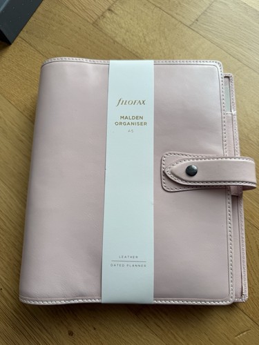 Filofax Malden A5 Organizer Leder Agenda VL Ringbuch 30 mm Ringung zartrosa - Bild 2 von 8