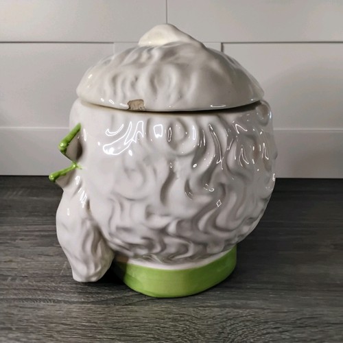 Vintage 1950s Ceramic White Poodle Cookie Jar - Bild 6 von 23