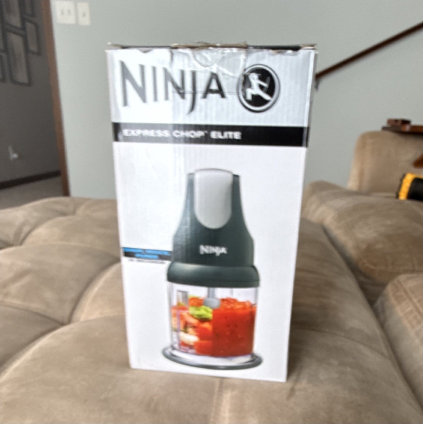 Ninja Express Chop Elite Push Function Food Chopper Gray/Clear Dishwasher Safe