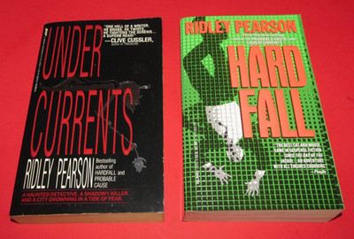 Lot of 2 RIDLEY PEARSON Books ~ UNDER CURRENTS and HARD FALL ~ both excellent