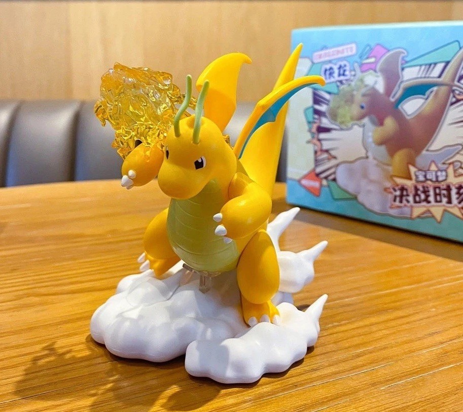 Pokemon Dragonite Figure & Cloud Display Base &ndash; Anime Model Statue Toy